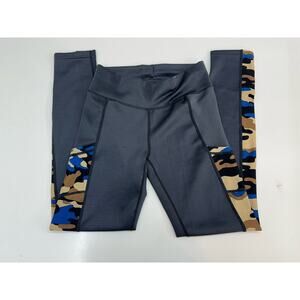 Womens JVINI Leggings Size Small Medium Gray Camo Pockets Activewear